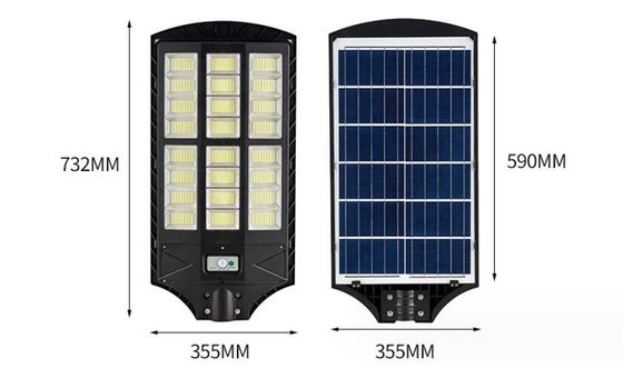 100W 야외 거리 조명, LED 태양 운동 센서 빛 IP65 방수